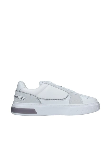 SNEAKERS PLATFORM CON INSERTI LOGATI UOMO BIANCO