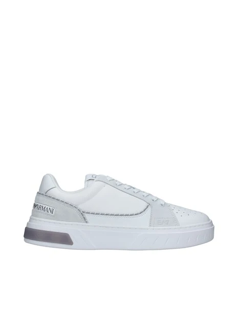 SNEAKERS PLATFORM CON INSERTI LOGATI UOMO BIANCO