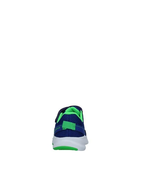 SNEAKERS BASSE BICOLORE CON STRAPPO E LACCI 570 BAMBINO BLU