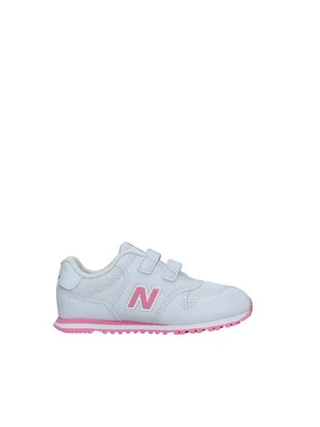 SNEAKERS BASSE DOPPIO STRAPPO E INSERTI ROSA 500 BAMBINA GRIGIO