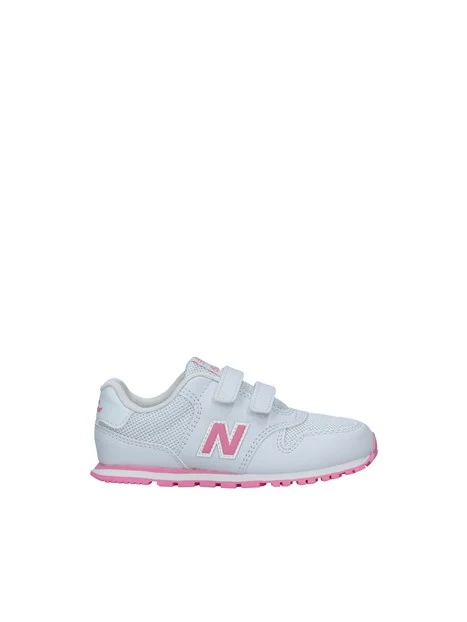 SNEAKERS BASSE DOPPIO STRAPPO E INSERTI ROSA 500 BAMBINA GRIGIO