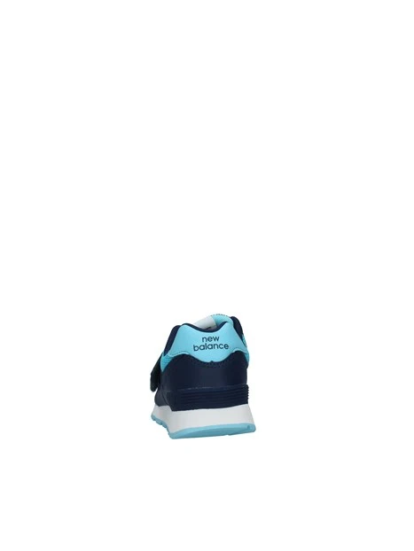 SNEAKERS BASSE CON STRAPPI 574 BAMBINO BLU CELESTE