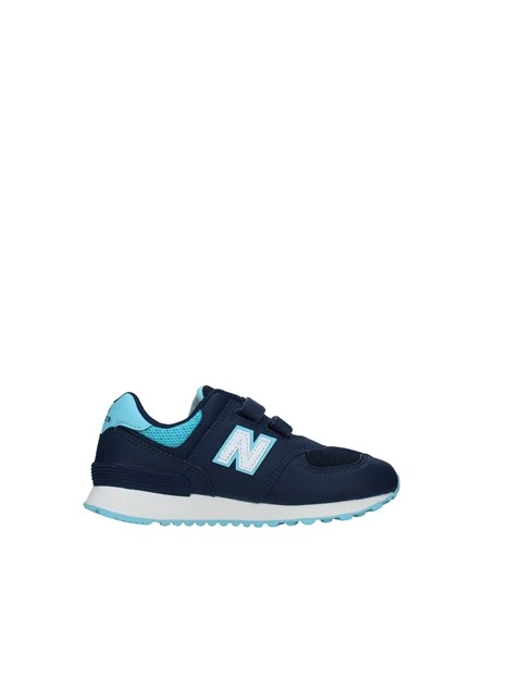 SNEAKERS BASSE CON STRAPPI 574 BAMBINO BLU CELESTE