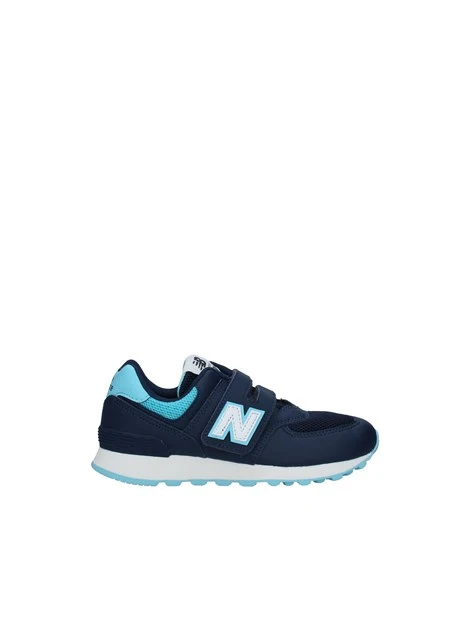 SNEAKERS BASSE CON STRAPPI 574 BAMBINO BLU CELESTE