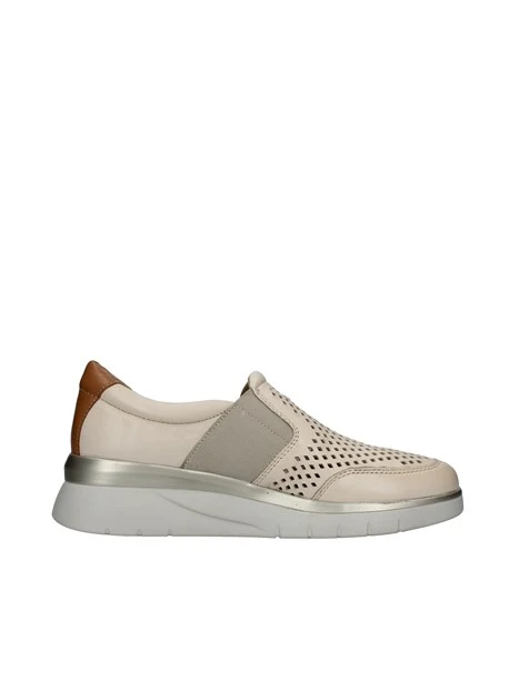 SNEAKERS SLIP ON CON ELASTICI LATERALI DONNA BEIGE