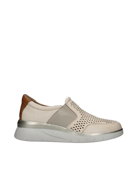 SNEAKERS SLIP ON CON ELASTICI LATERALI DONNA BEIGE