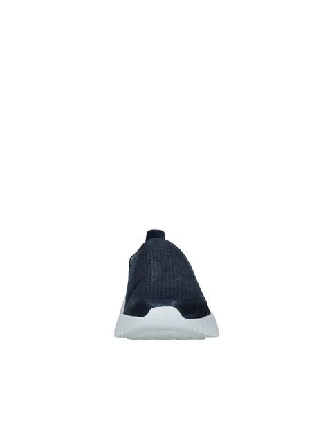 SNEAKERS SLIP ON CON ZEPPA TRAFORATA SENZA LACCI DONNA BLU