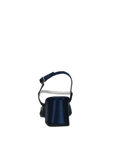 SANDALI TACCO ALTO IN RASO DONNA BLU