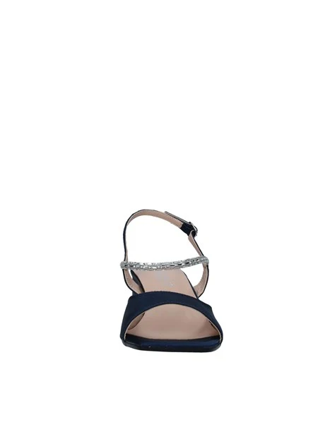 SANDALI TACCO ALTO IN RASO DONNA BLU