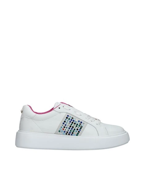 SNEAKERS PLATFORM CON INSERTI COLORATI PRIMULA DONNA BIANCO