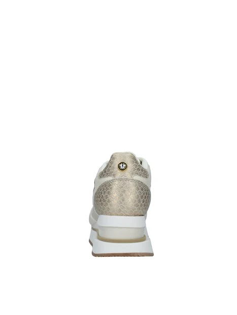 SNEAKERS PLATFORM MULTICOLORE CON LOGO MARGHE DONNA BEIGE