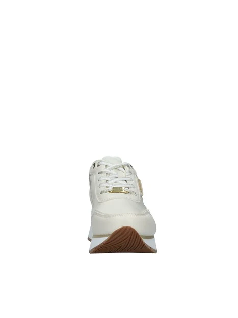 SNEAKERS PLATFORM MULTICOLORE CON LOGO MARGHE DONNA BEIGE