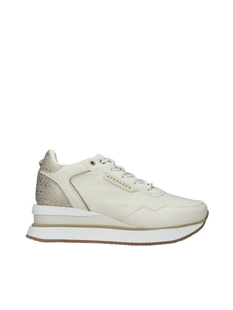 SNEAKERS PLATFORM MULTICOLORE CON LOGO MARGHE DONNA BEIGE