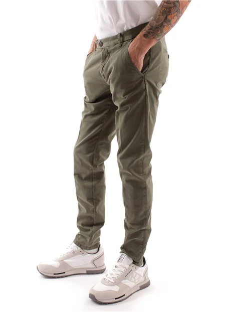 PANTALONI CHINO NEW ROLF UOMO VERDE