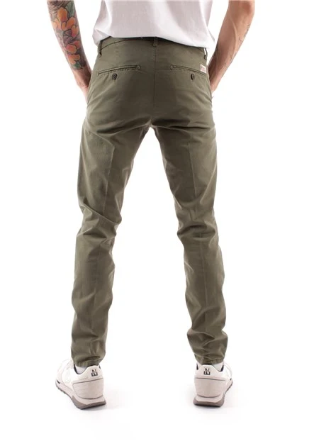 PANTALONI CHINO NEW ROLF UOMO VERDE