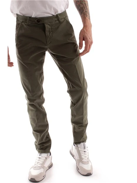 PANTALONI CHINO NEW ROLF UOMO VERDE