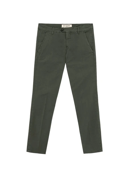 PANTALONI CHINO NEW ROLF UOMO VERDE