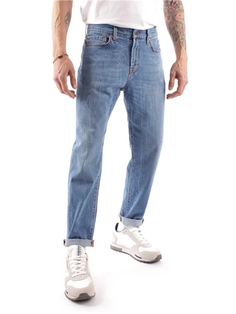 JEANS REGULAR IN DENIM UOMO BLU CHIARO