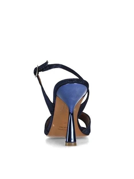 SANDALI TACCO ALTO CON BRILLANTINI DONNA BLU