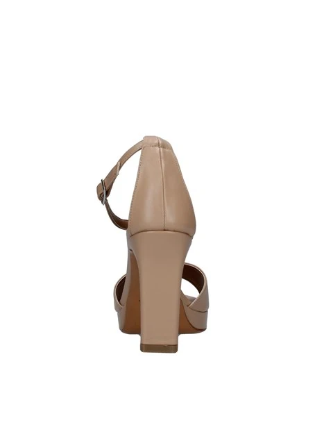 SANDALI TACCO ALTO CON PUNTA ARROTONDATA DONNA BEIGE