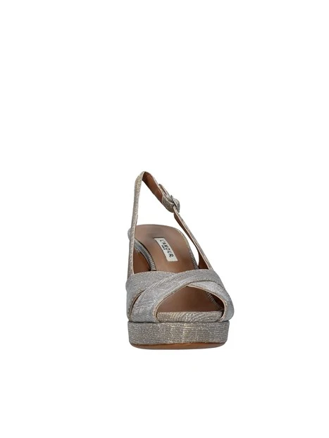 SANDALI TACCO ALTO CON PLATEAU E CINTURINO REGOLABILE DONNA BEIGE