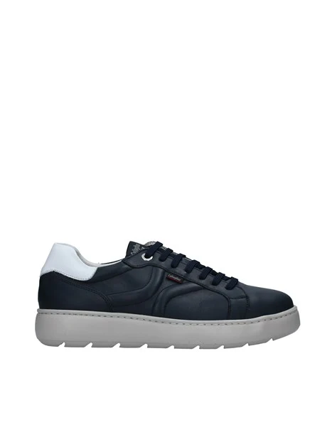 SNEAKERS PLATFORM CON LOGO RICAMATO UOMO BLU