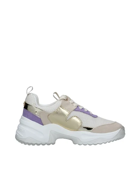 SNEAKERS PLATFORM EFFETTO SPECCHIO STOCCOLMA DONNA BEIGE