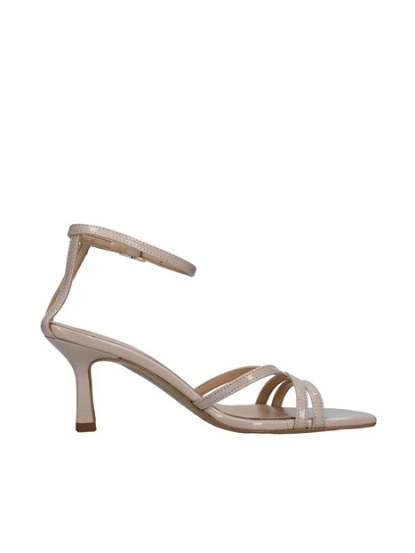 SANDALI TACCO ALTO E CINTURINO DONNA BEIGE