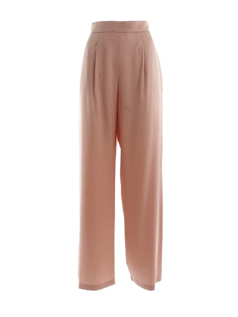 PANTALONI PALAZZO IN RASO DONNA ROSA