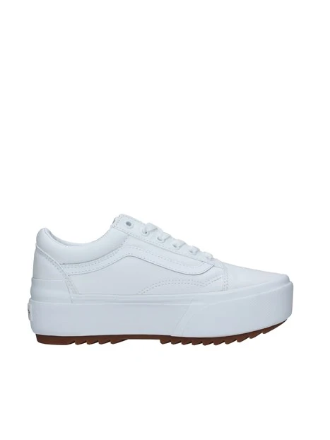 SNEAKERS PLATFORM OLD SKOOL STACKED DONNA BIANCO