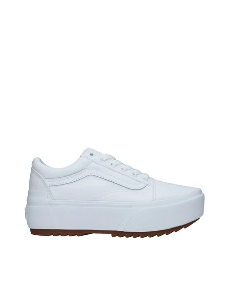 SNEAKERS PLATFORM OLD SKOOL STACKED DONNA BIANCO