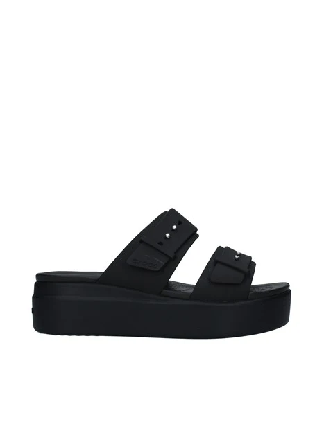 CIABATTE CON ZEPPA BROOKLYN BUCKLE DONNA NERO