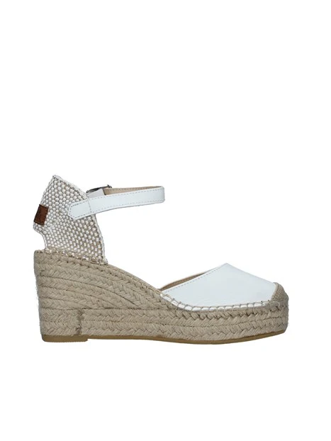 ESPADRILLAS CON ZEPPA E INSERTI IN CORDA DONNA BIANCO