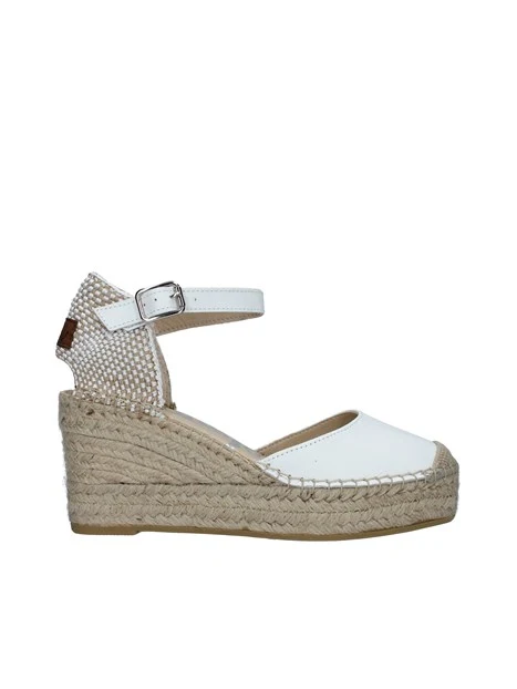 ESPADRILLAS CON ZEPPA E INSERTI IN CORDA DONNA BIANCO