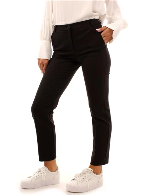 PANTALONI CHINO DONNA NERO