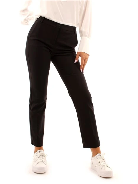 PANTALONI CHINO DONNA NERO