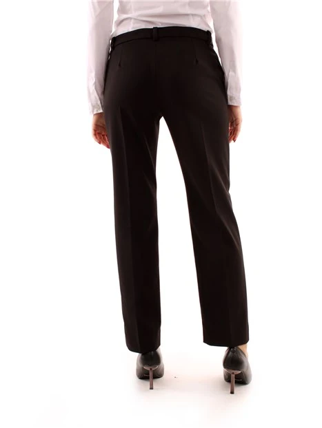 PANTALONI CHINO IN MISTO VISCOSA DONNA NERO