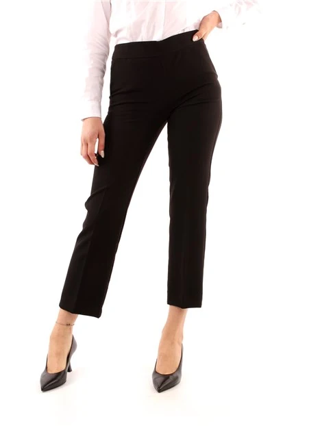 PANTALONI CROPPED DONNA NERO