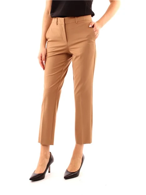 PANTALONI CROPPED DONNA BEIGE