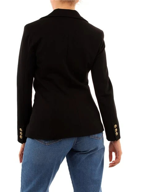 GIACCA BLAZER MONOPETTO DONNA NERO