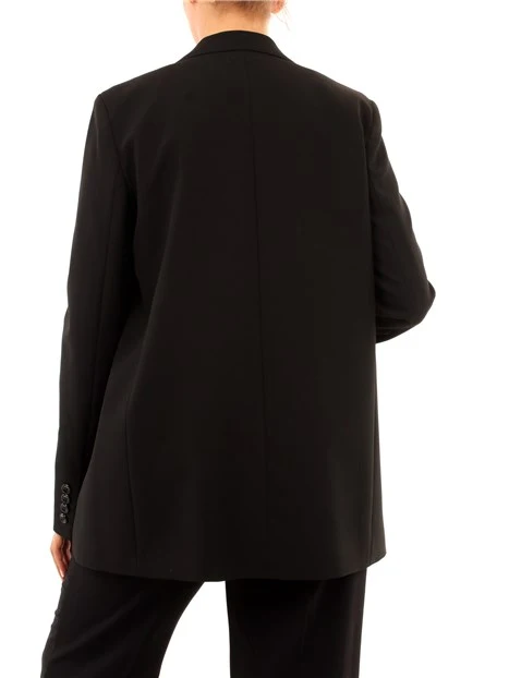 GIACCA BLAZER MONOPETTO FODERATO DONNA NERO