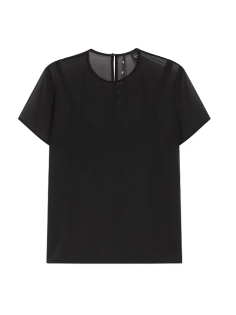 BLUSA SEMITRASPARENTE ART. 365 DONNA NERO