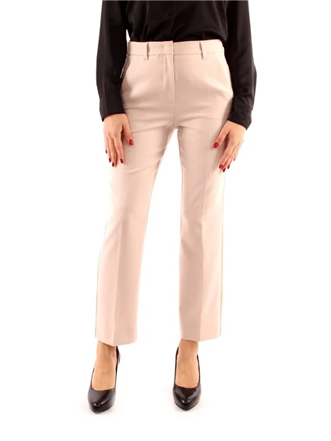 PANTALONI CHINO IN MISTO LANA DONNA ROSA