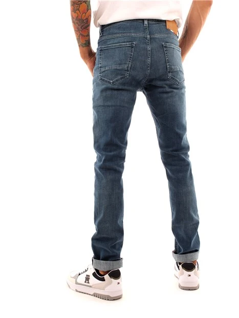 JEANS SLIM FIT IN DENIM DI COTONE UOMO BLU