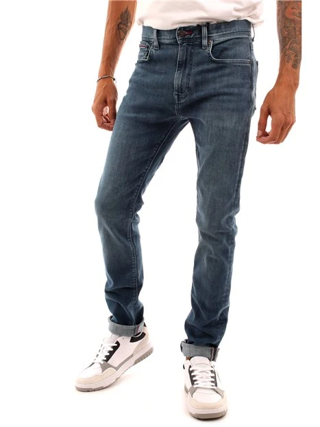 JEANS SLIM FIT IN DENIM DI COTONE UOMO BLU