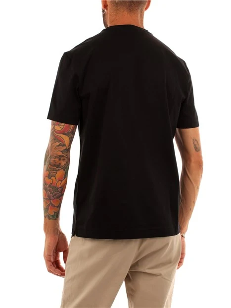 T-SHIRT MANICA CORTA CON MINI LOGO UOMO NERO