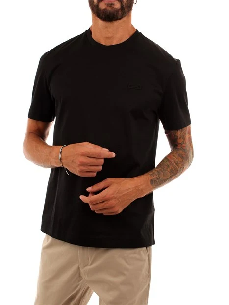 T-SHIRT MANICA CORTA CON MINI LOGO UOMO NERO