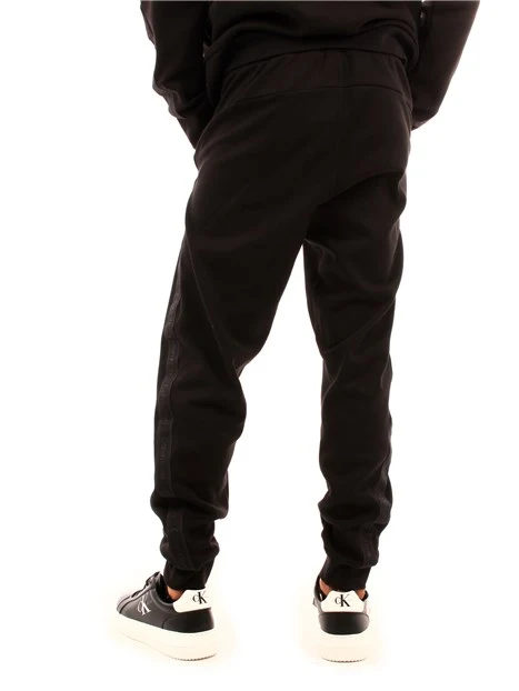 PANTALONI JOGGERS CON NASTRO LOGO UOMO NERO