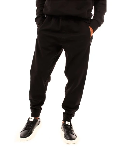 PANTALONI JOGGERS CON NASTRO LOGO UOMO NERO