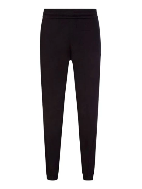 PANTALONI JOGGERS CON NASTRO LOGO UOMO NERO